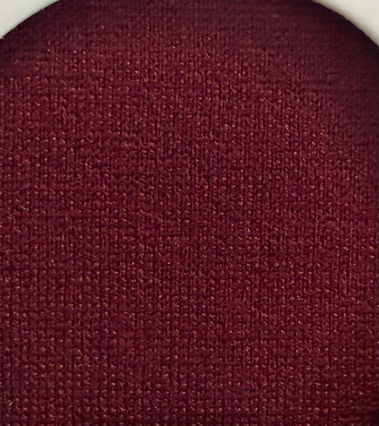 PRE-ORDER The Audrey Slip-On Ponte Flare Pant BURGUNDY