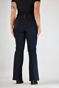 The Audrey Slip-On Ponte Flare Pant NAVY
